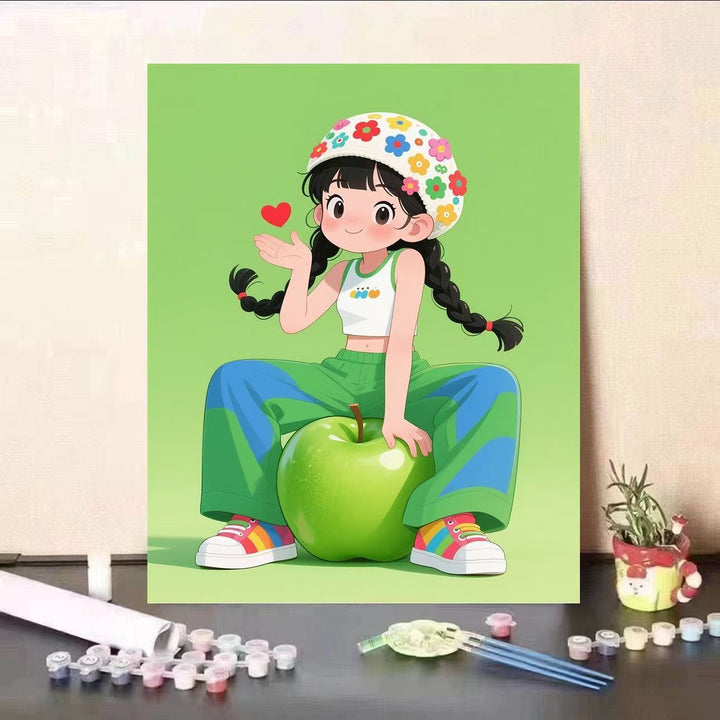 Playful Character Canvas Art Print Bowlift