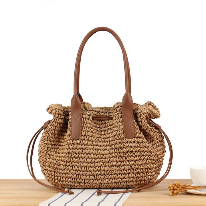 Handbag with Soft Leather Handle and Spacious Interior Bowlift