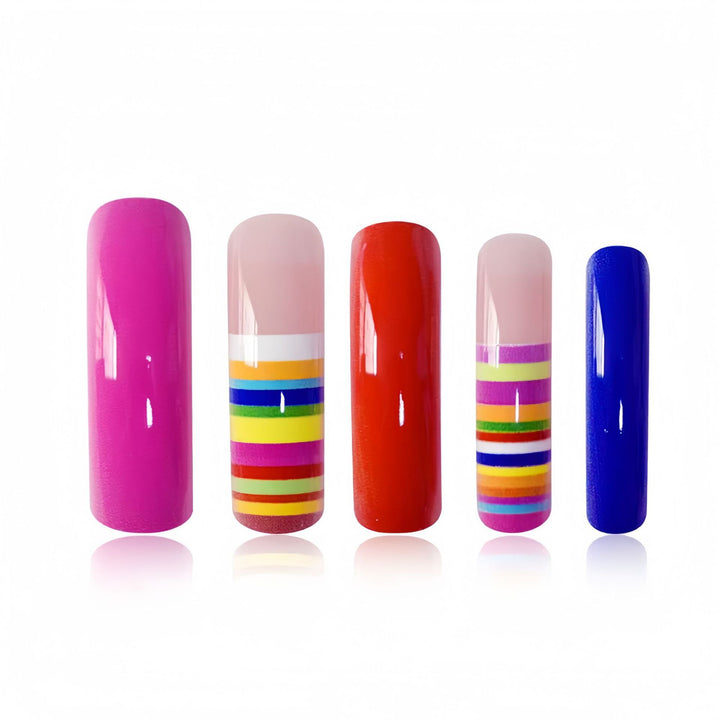 Creative Multi-Color Nail Art Extensions Bowlift