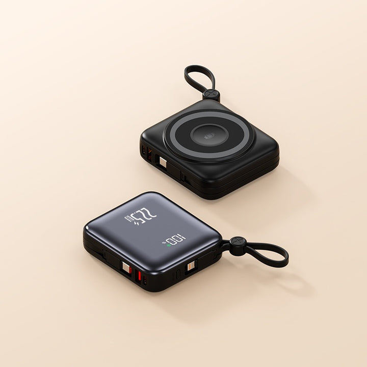 Portable Wireless Power Bank with Smart Charging Function and LCD Display Bowlift