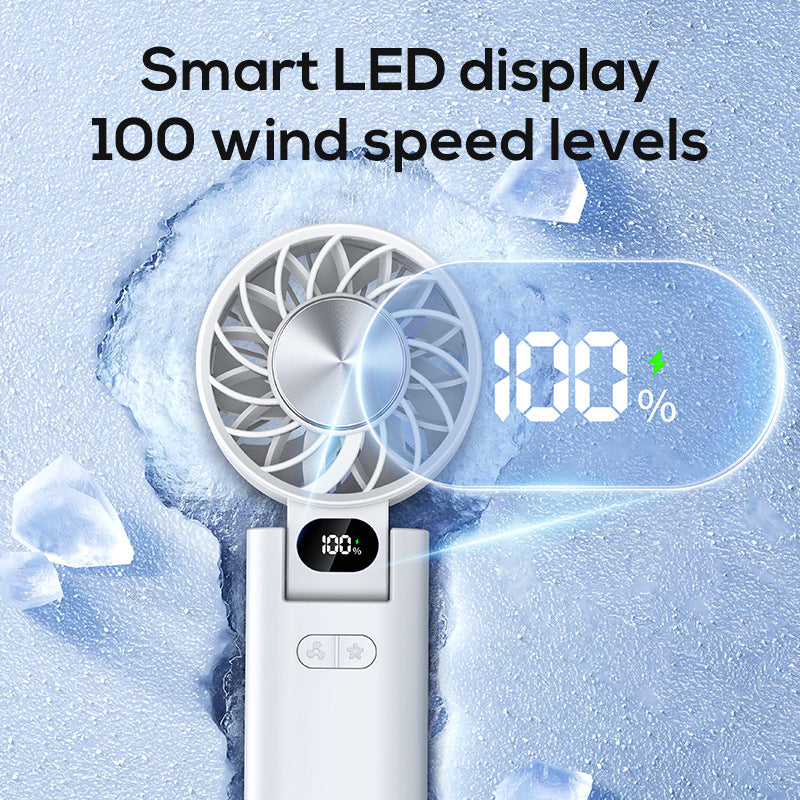 Unisex portable Mini Fan with Digital Display Bowlift