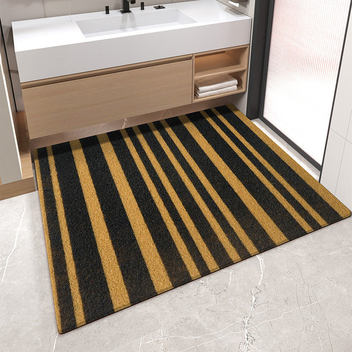 Decorative Stripe Pattern Bath Mat Bowlift