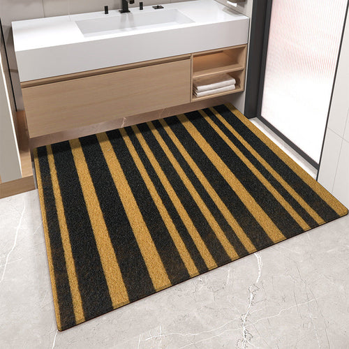 Decorative Stripe Pattern Bath Mat Bowlift