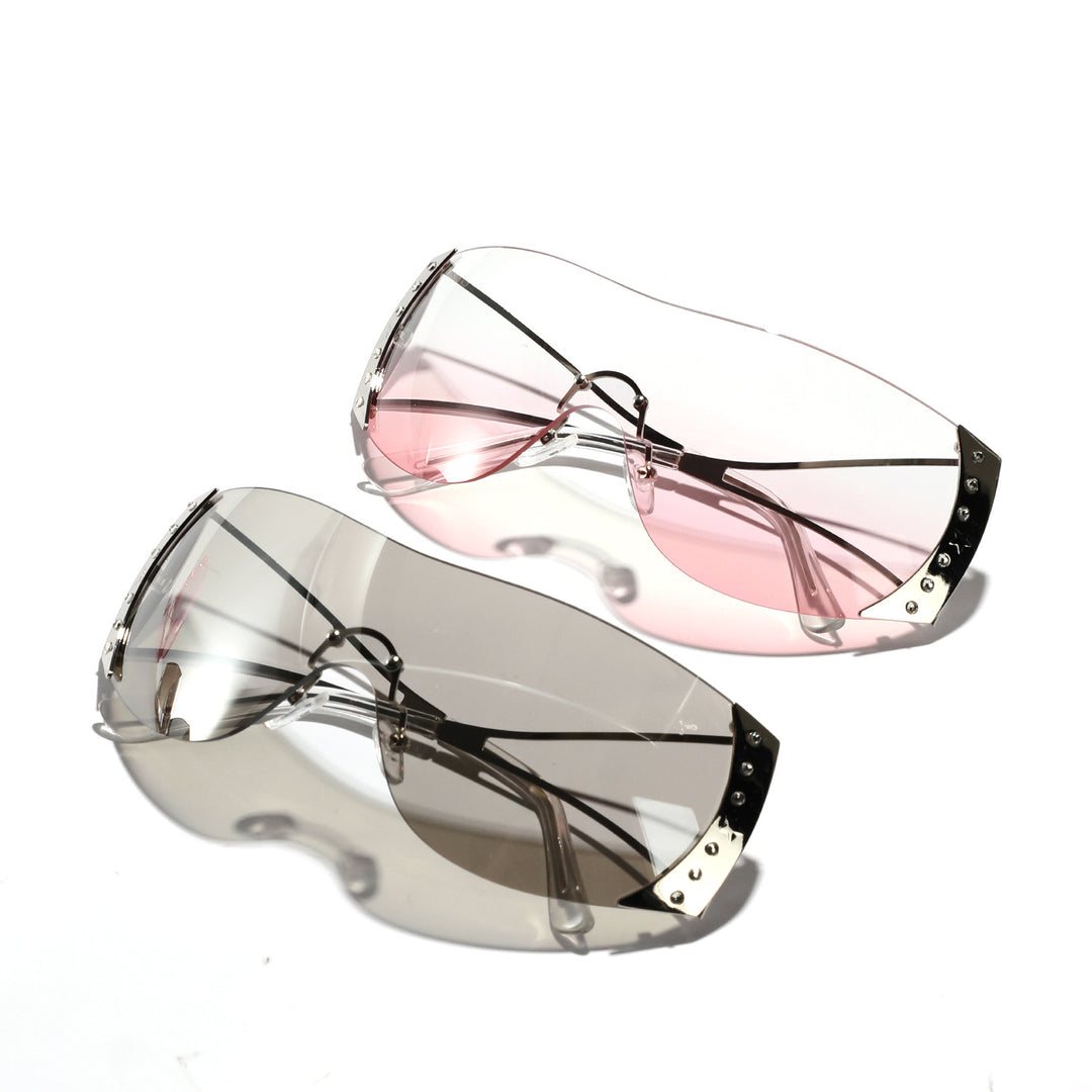 Women futuristic sunglasses with stylish frame and high-grade UV protection Bowlift