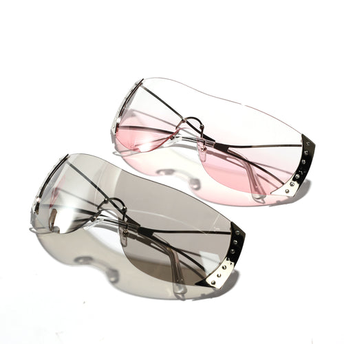 Women futuristic sunglasses with stylish frame and high-grade UV protection Bowlift