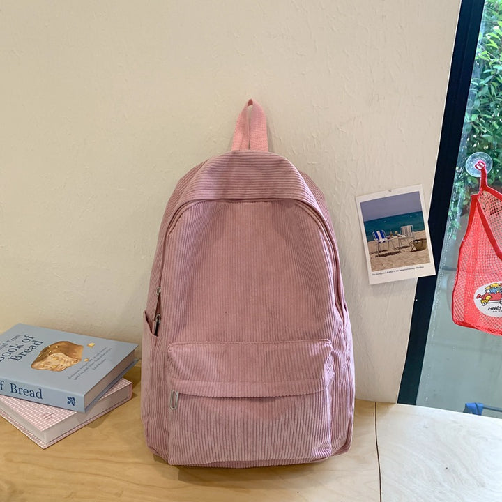 Corduroy Textured Backpack