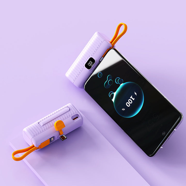 Powerful power bank with digital display and innovative design Bowlift