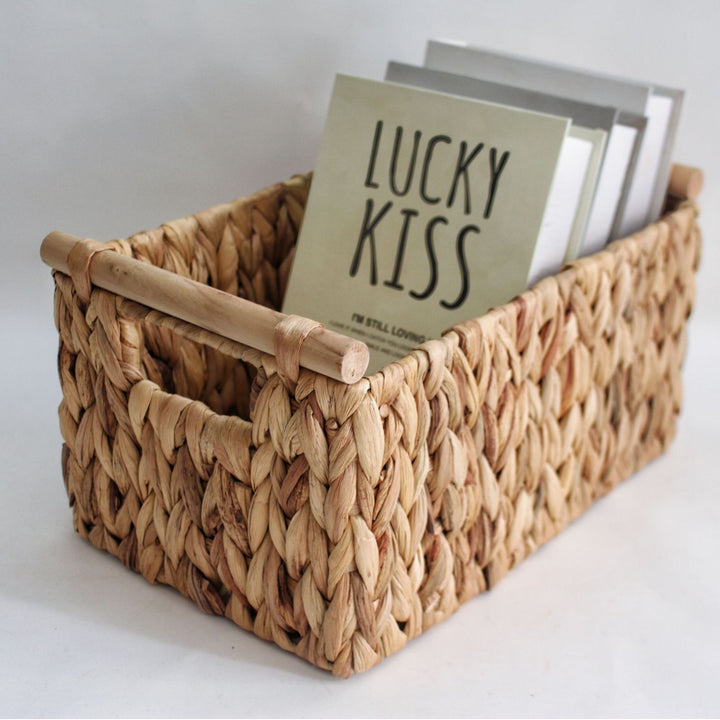 Eco-Friendly Woven Storage Basket Bowlift