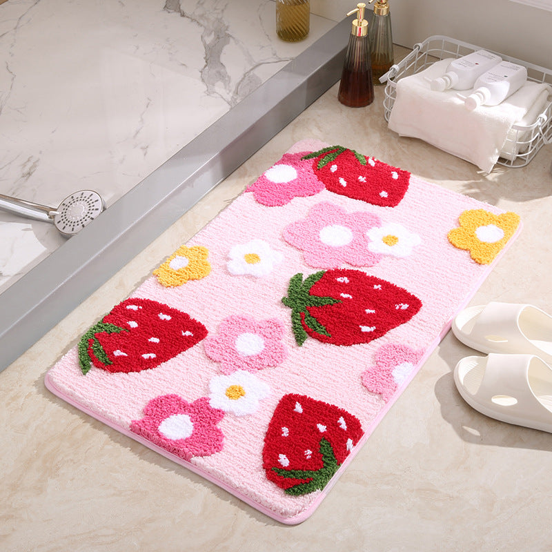 Floral Patterned Bath Mat