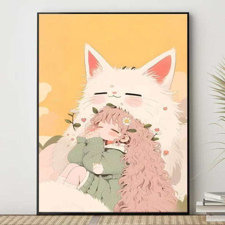 Cute Character Illustration Canvas Art Bowlift