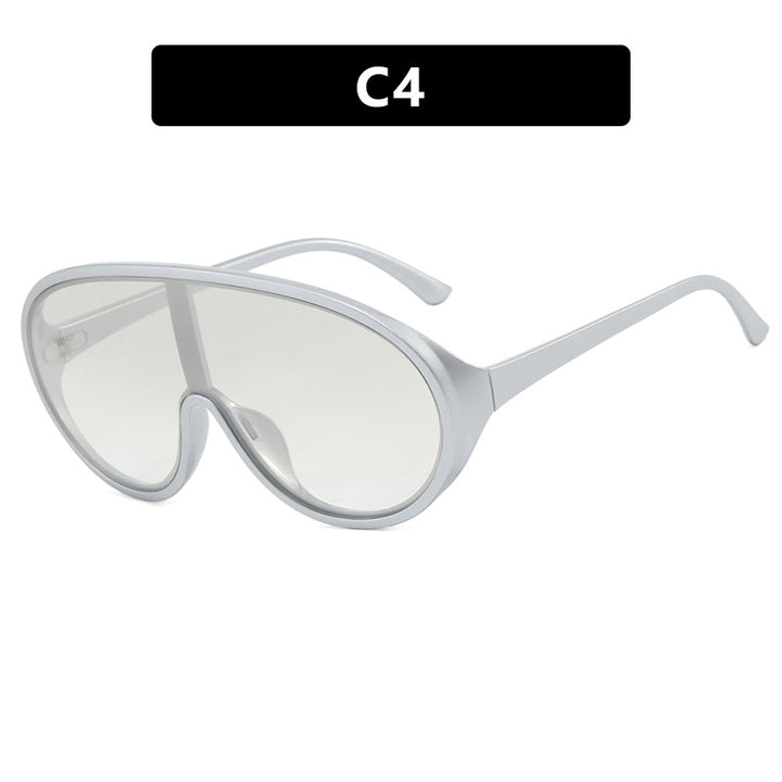 Women's futuristic sunglasses with large lenses and ergonomic frame Bowlift