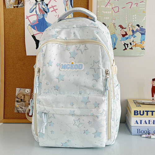 Star-Printed Multifunctional Backpack Bowlift