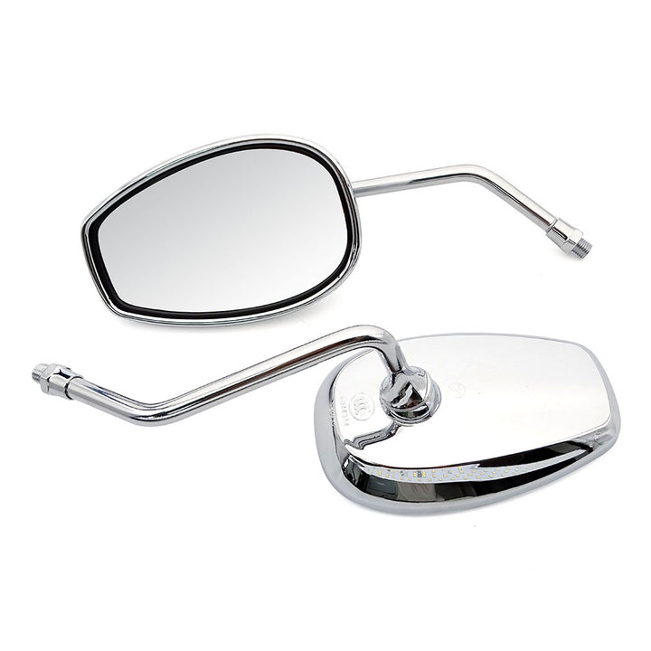 Motorcycle rearview mirror with adjustable arm and high-reflective surface Bowlift