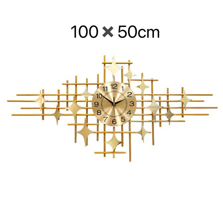 Modern Geometric Wall Clock Art Bowlift