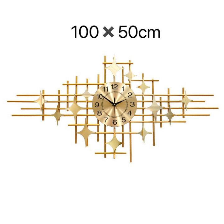 Modern Geometric Wall Clock Art Bowlift