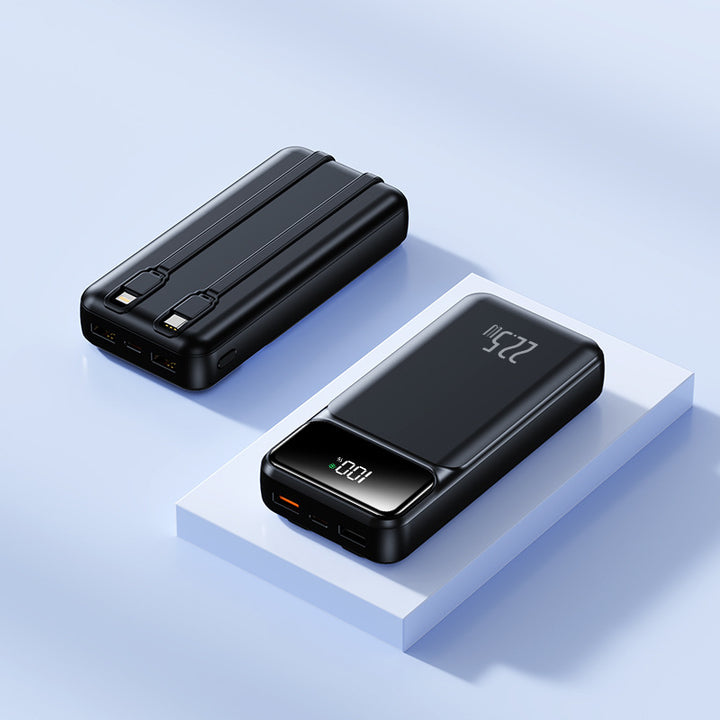 Portable power bank with intelligent USB charging port and digital display Bowlift