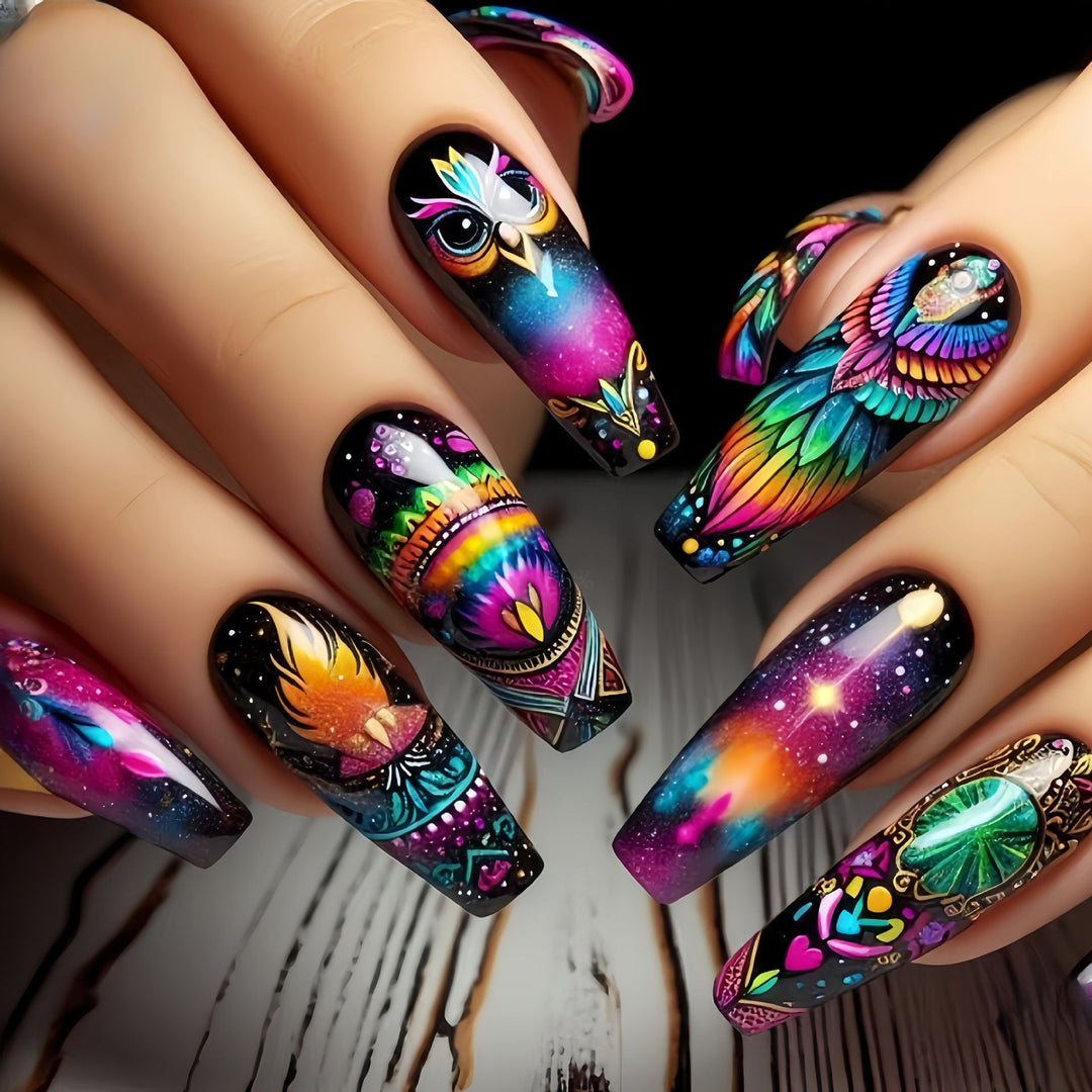 Artful Nail Extensions with Elegant Tips Bowlift