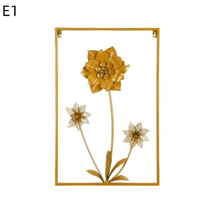Floral Metal Wall Artwork Bowlift