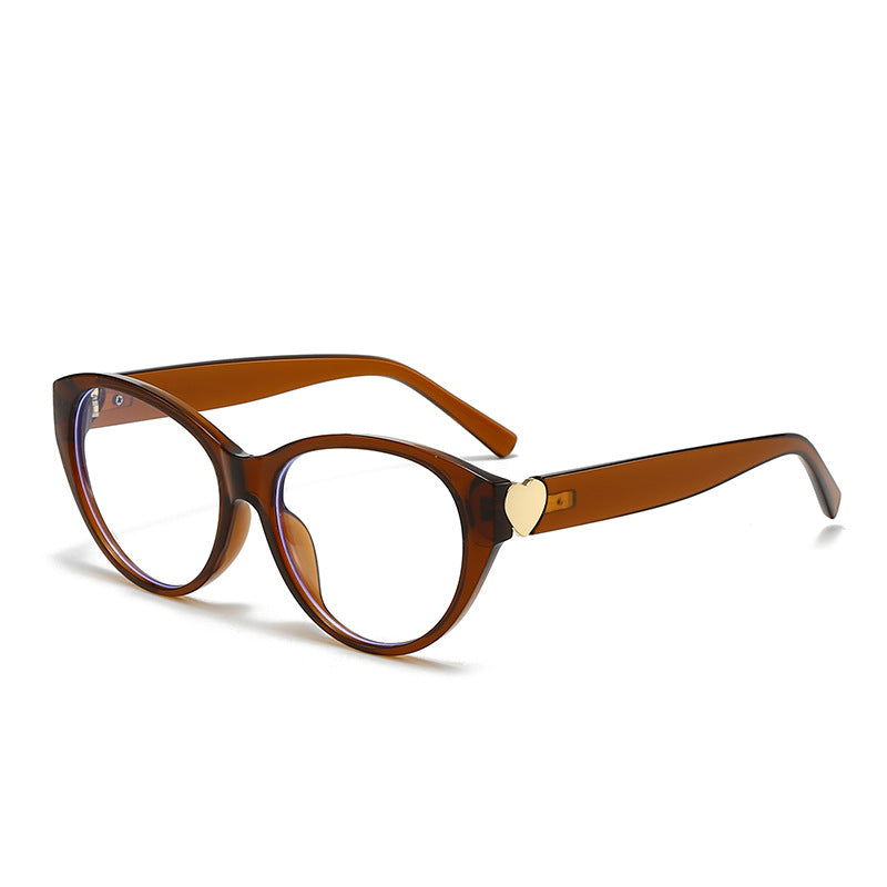 Women Cat-Eye Sunglasses with Heart Design Bowlift