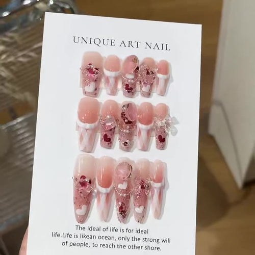 Nail Art Press-On Set Bowlift