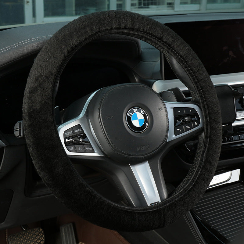 Plush Shearling Steering Wheel Cover Bowlift