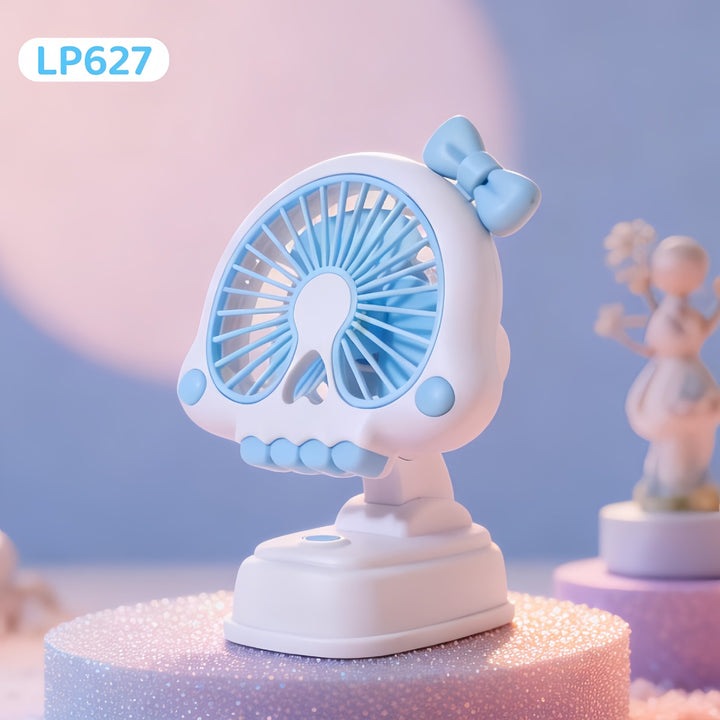 Women's portable handheld fan with cute animal design and ergonomic grip design Bowlift