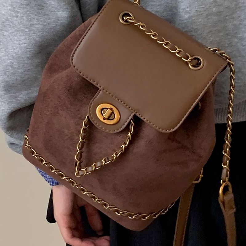 Premium Suede Backpack Bowlift