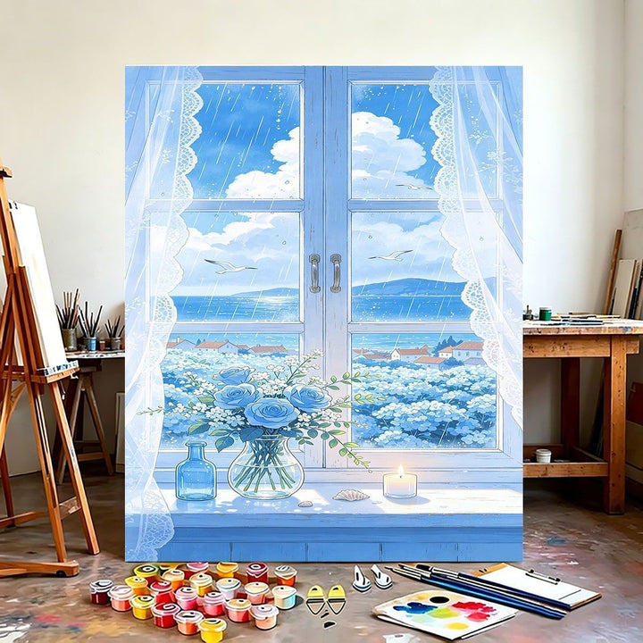 Scenic Coastal View Canvas Art Print Bowlift