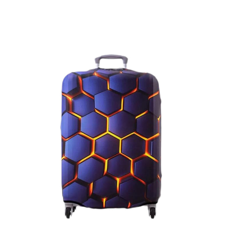 Unisex hard-shell cabin trolley with vintage travel illustration, 360° swivel wheels and telescopic handle Bowlift