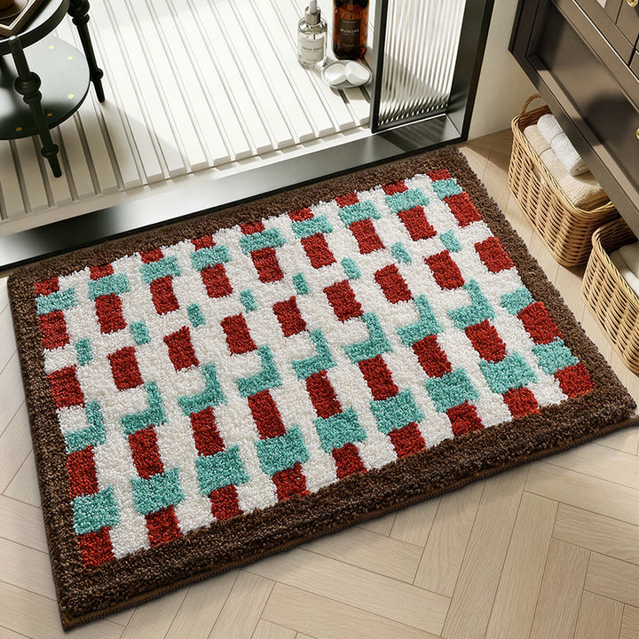 Artistic Abstract Bath Mat Bowlift