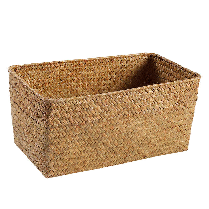 Rectangular Handwoven Storage Basket Bowlift