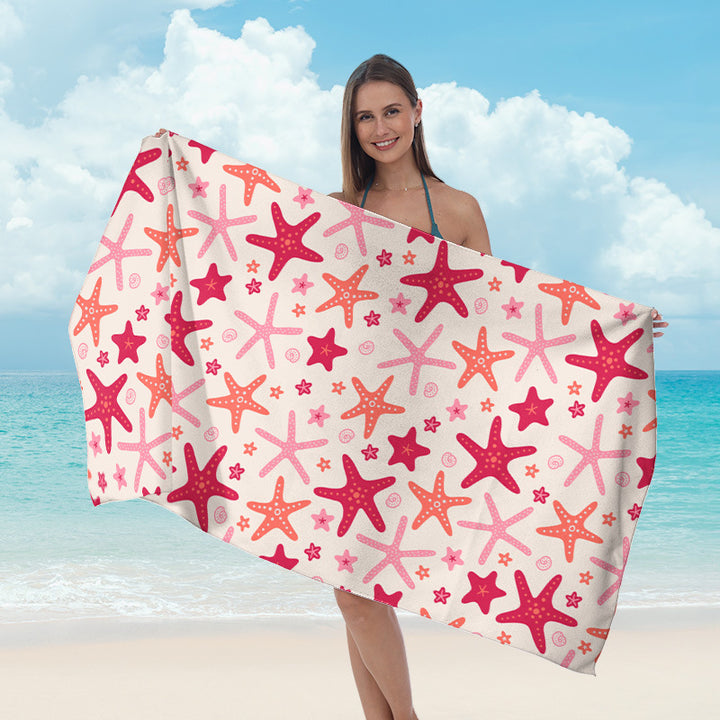 Beach towel with maritime star design Bowlift