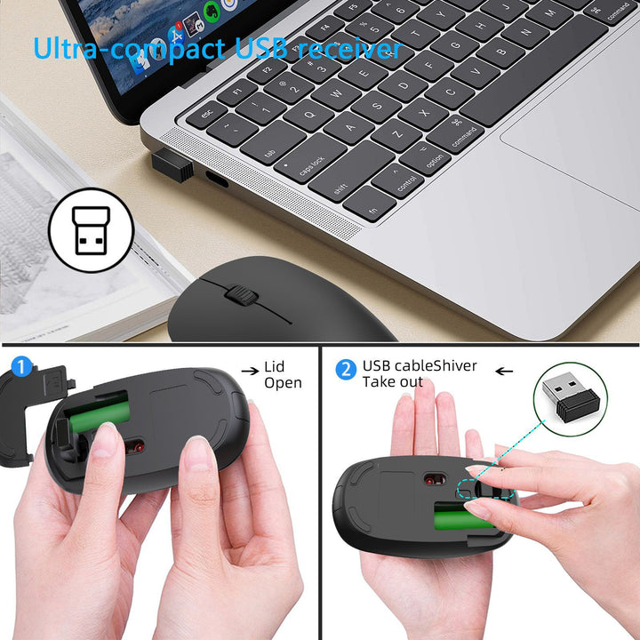 Ergonomic Wireless Computer Mouse Bowlift