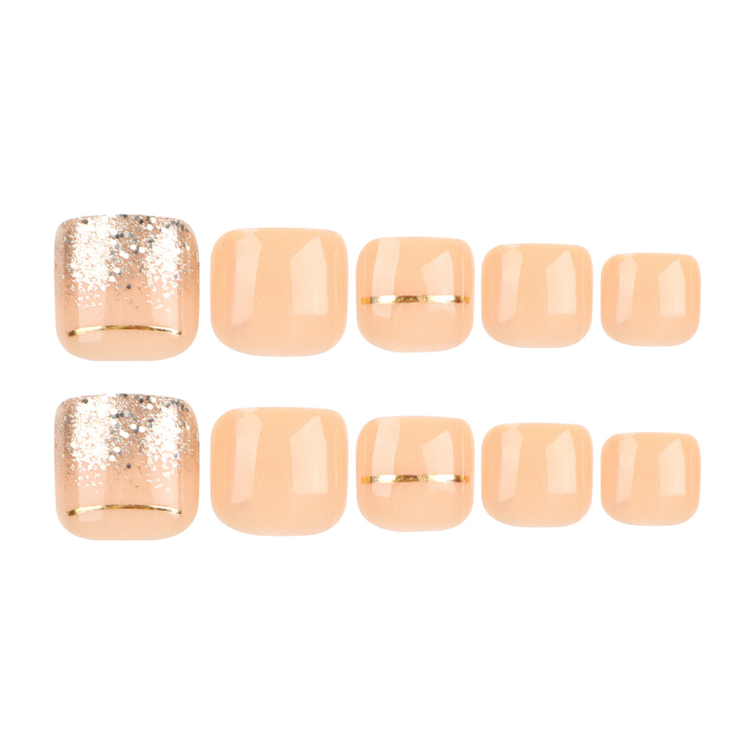 Elegant Artistic Nail Art with Glitter and Gold Accents Bowlift