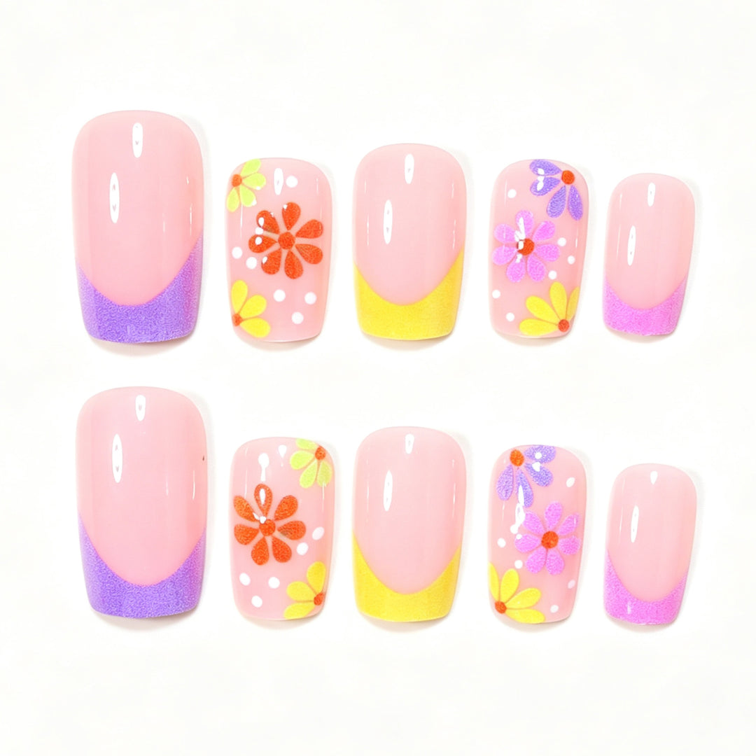 Decorative Floral Nail Art Design Bowlift
