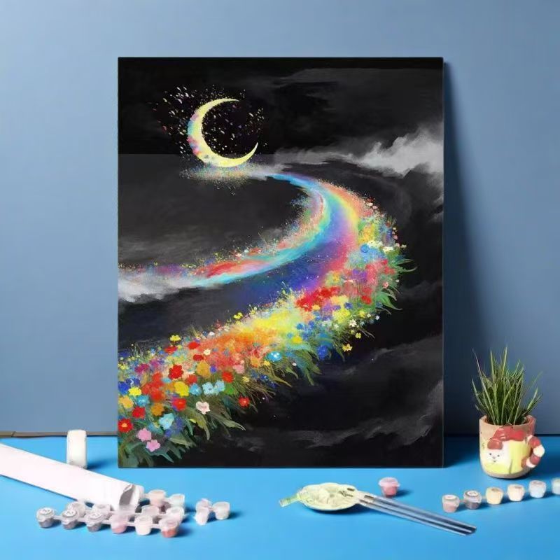 Rainbow Ocean Landscape Art Print Bowlift