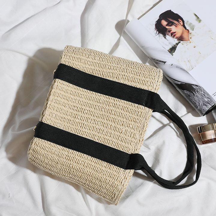 Durable basket bag with contrasting straps Bowlift