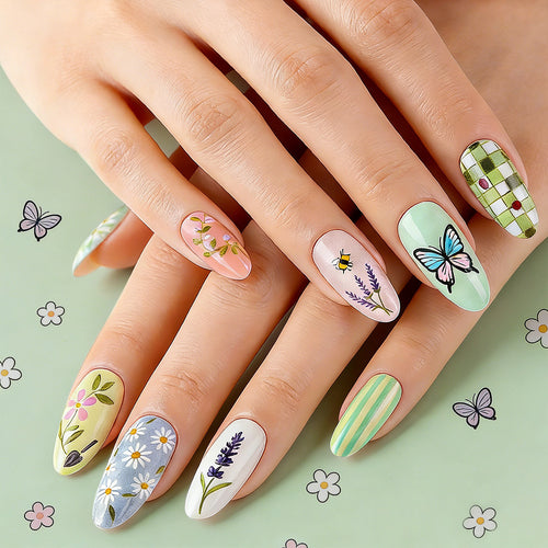 Artistic Floral Nail Art Bowlift 1787542804