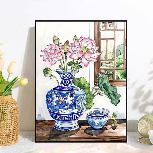 Decorative Floral Canvas Artwork Bowlift