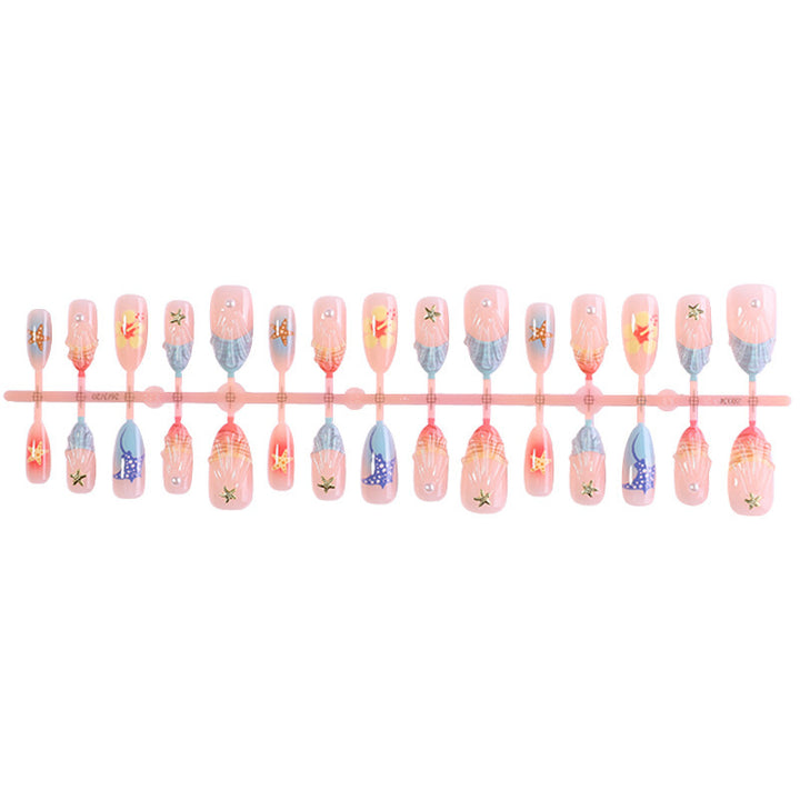 Artificial nail set with maritime motifs Bowlift