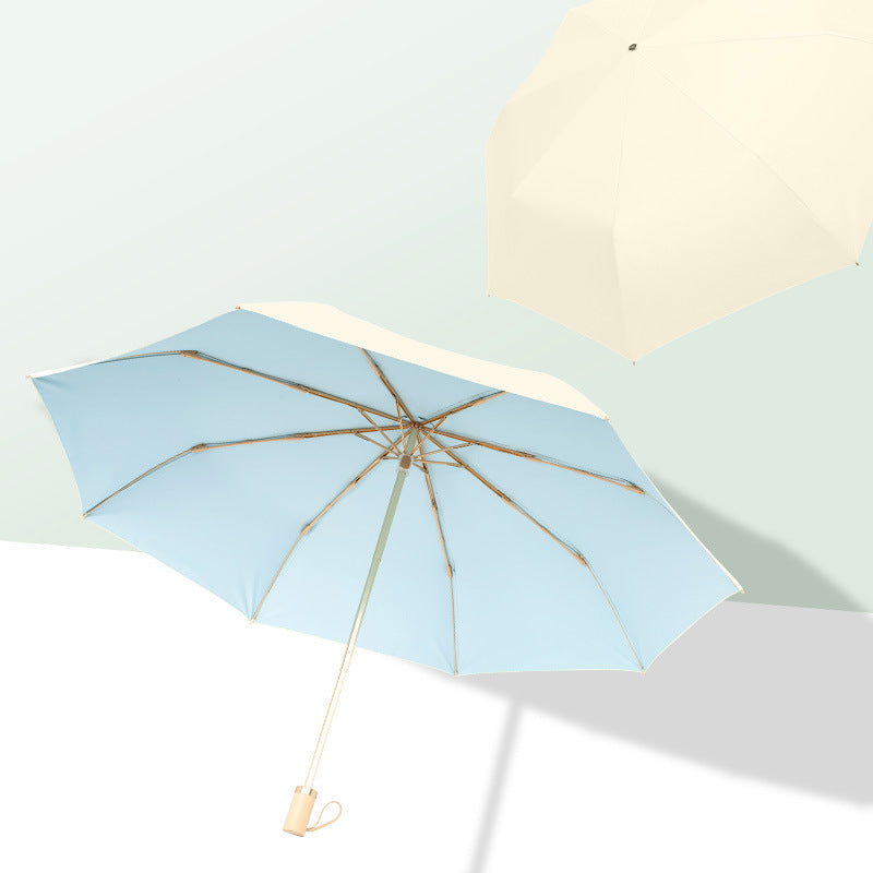 Women Foldable UV Protection Umbrella with Sturdy Frame Bowlift