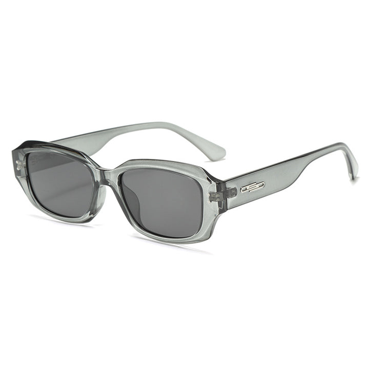 Women fashionable square sunglasses with innovative transparent frame Bowlift