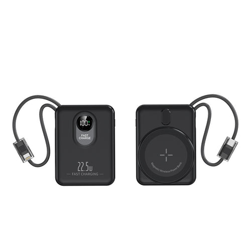 Magnetic Wireless Powerbank with Fast Charging Function and Digital Display Bowlift