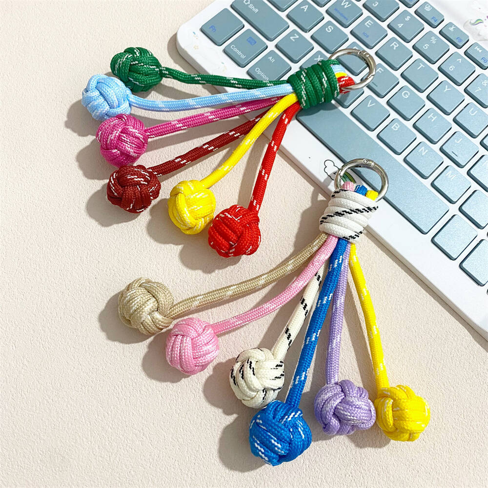 Colorful Knot Decor Keychain Bowlift