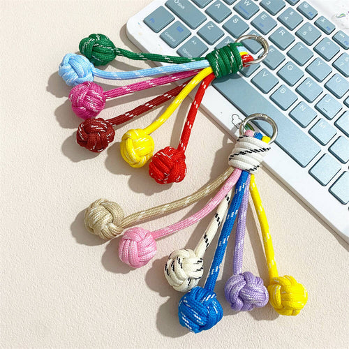 Colorful Knot Decor Keychain Bowlift