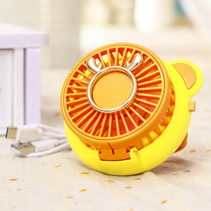 Women's portable mini fan with mirror function Bowlift