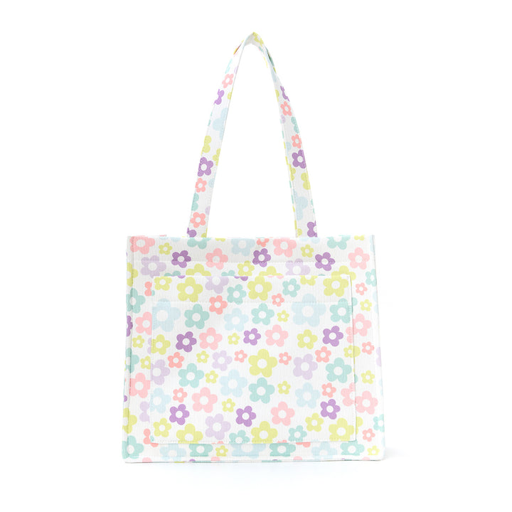 Trendy shopping bag with floral design Bowlift