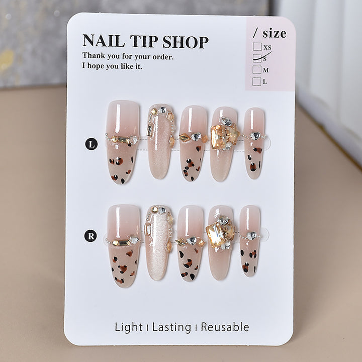 Decorative Animal Print Press-On Nail Set Bowlift