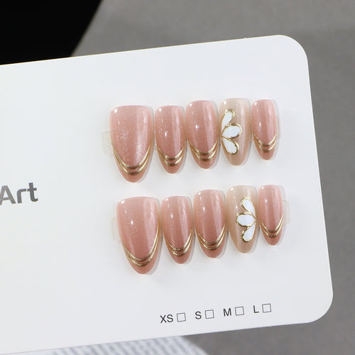 Luxurious Glamour Press-On Nail Set Bowlift
