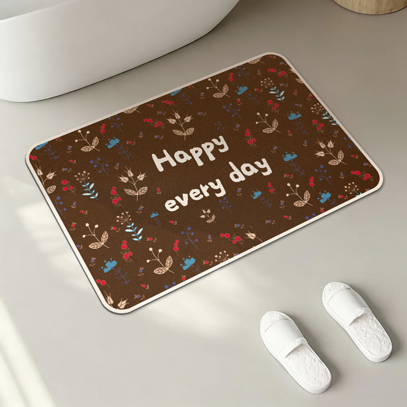 Inspirational Quote Bath Mat